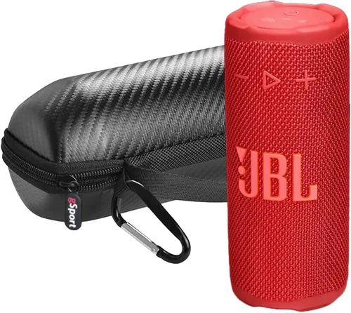 Vista 10 de JBL Paquete de altavoz Bluetooth portátil compacto Grip con estuche gSport (negro)
