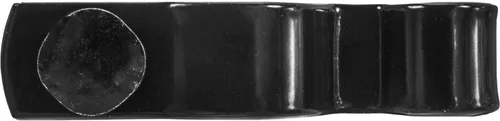 Vista 3 de Bisagra de marco de puerta negra de 1-3/8" X -5/8" con perno y tuerca, acero prensado con recubrimiento en polvo Negro