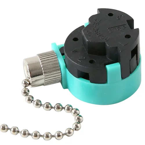 Vista 2 de Piezas de Repuesto para Ventilador de Techo Zing Ear ZE-268S6, Interruptor de Ventilador de Techo de 3 Velocidades con Cadena de 4 Hilos Compatible