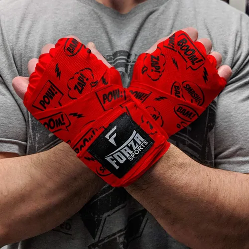 Vista 5 de Forza Sports Vendas de boxeo y MMA estilo mexicano de 180" Concientización sobre el autismo Azul