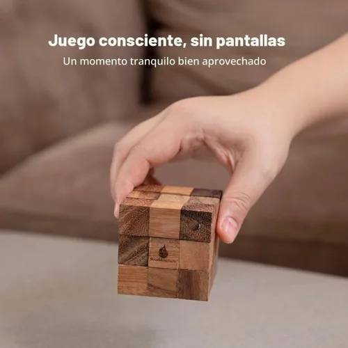 Vista 8 de SiamMandalay Rompecabezas de cubo de serpiente: rompecabezas de madera 3D para adultos STEM Skill Builder juego entrelazado, juego educativo