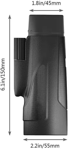 Vista 8 de Telescopio monocular de 12 x 50 de alta potencia BAK4 Prism FMC Coating Smartphone Adaptador de montaje de trípode, perfecto para observación