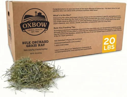 Vista 16 de Oxbow Heno de huerto, conejo y conejillo de indias, clasificado a mano, desempolvado, 9 lb