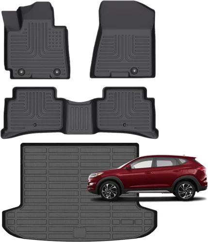Vista 38 de Alfombrillas para Jeep Compass 2007-2016/2007-2016 Jeep Patriot/Dodge Caliber 2007-2012 para todo tipo de clima con forro de carga para automóvil