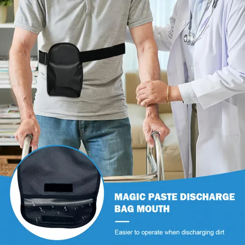 Vista 6 de Bolsa de ostomía impermeable con banda de fijación elástica ajustable, bolsa de ostomía, fundas impermeables para colostomía, protector de bolsas