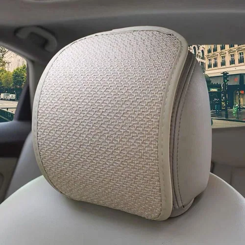 Vista 7 de Paquete de 2 fundas universales para reposacabezas de automóvil, transpirables, flexibles, elásticas, ajuste universal para todos los accesorios