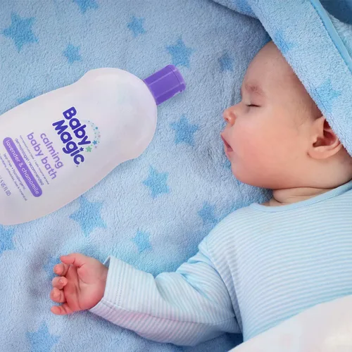 Vista 11 de Baby Magic Baño calmante para bebé, 9 onzas, lavanda y manzanilla, sin lágrimas, libre de parabenos, ftalatos, sulfatos y tintes