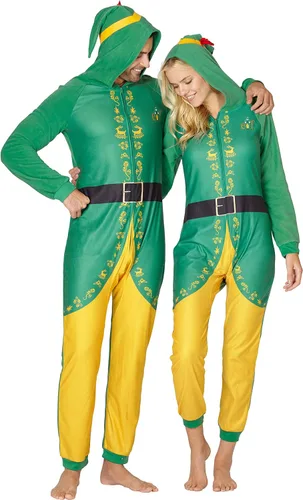Vista 4 de INTIMO Elf The Movie - Conjunto de pijama de una pieza para mujer