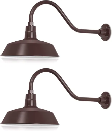 Vista 18 de 14 pulgadas. RLM Warehouse - Pantalla con brazo de cuello de cisne y bombilla Led A19 5000K de 9W