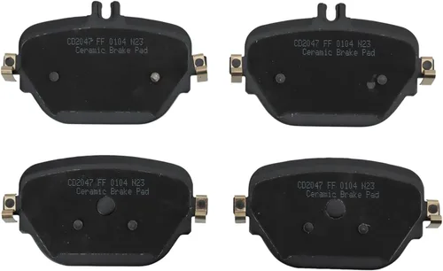 Vista 6 de TRQ - Pastillas de freno delanteras de cerámica compatibles con 2018 Mercedes-Benz E400 2017-2018 E43 AMG 2018 E63 AMG S Para Mercedes-Benz E400