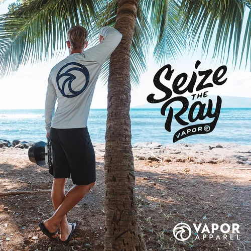 Vista 7 de Camiseta deportiva Vapor Apparel con protección solar de más de 50 UPF de mangas cortas para hombre