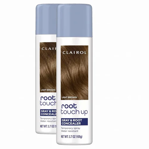 Vista 15 de Clairol Spray para colorear el cabello para retoque de raíz, marrón oscuro