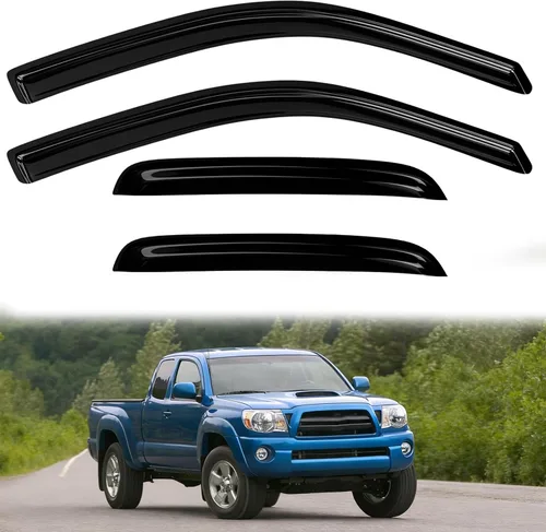 Vista 51 de 4 protectores de lluvia para Chevy Equinox 2010-2017, viseras de ventana, deflectores, parasoles, cinta de ventilación en canal hacia fuera
