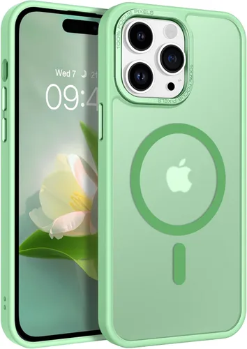 Vista 21 de BENTOBEN Funda magnética para iPhone 14 Pro [compatible con Magsafe] translúcida mate 14 Pro, delgada, a prueba de golpes, para mujeres, hombres