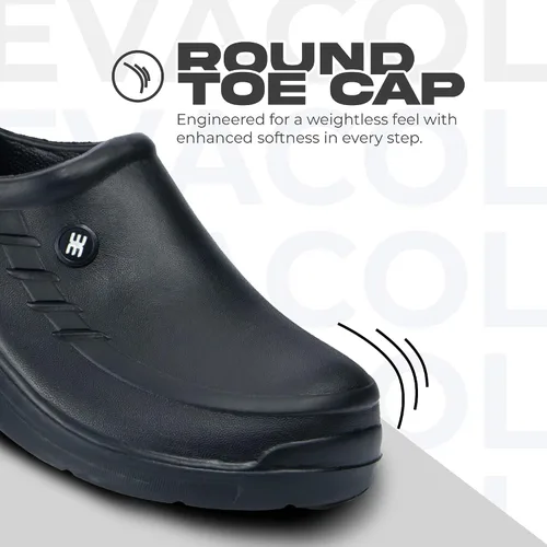 Vista 5 de Zapatos antideslizantes para hombre: zuecos sin cordones, cómodos zapatos de trabajo