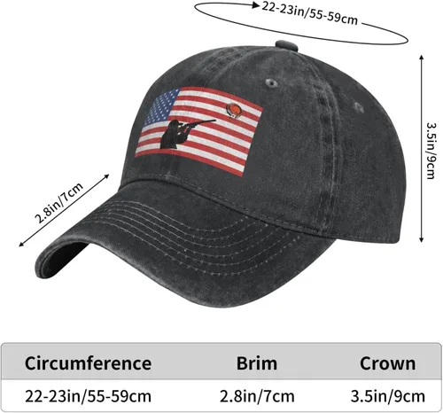 Vista 7 de Gorra de béisbol con diseño de bandera americana, para hombre y mujer, estilo vintage, ajustable