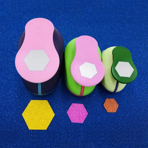 Vista 4 de Punchers de papel de 2 pulgadas, 1 pulgada y 5/8 pulgadas, 3 piezas, para álbumes de recortes, para manualidades (mariposa)