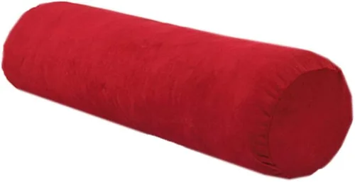 Vista 6 de Almohada redonda de terciopelo suave, cojín de cintura para sofá cama, almohada cilíndrica larga para cuello cervical con funda de almohada lavable