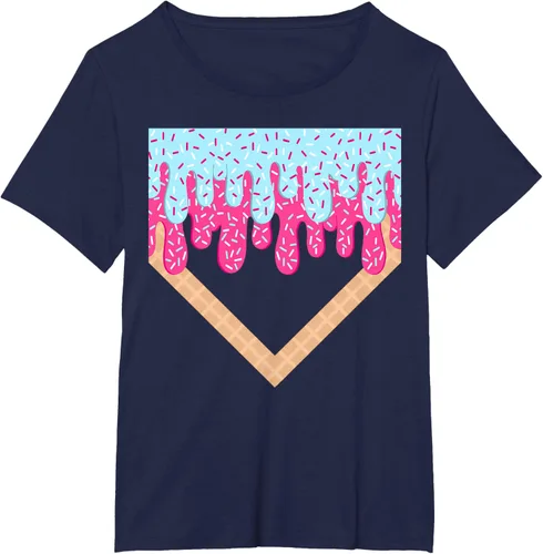 Vista 21 de Baseball Drip Boys Home Plate Ice Cream Sport Players & Fans Camiseta