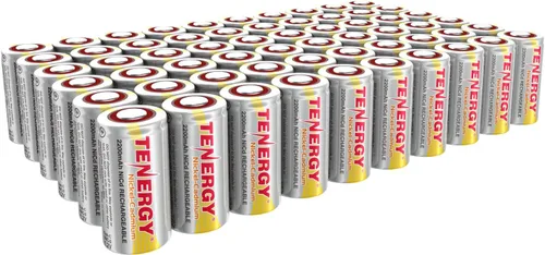 Vista 8 de Tenergy SubC - Batería recargable NiCd de 2200 mAh (sin pestañas), paquete de 15