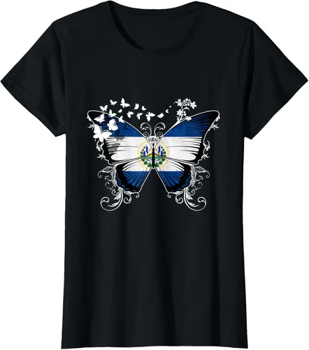 Vista 50 de Camiseta con diseño de bandera de El Salvador