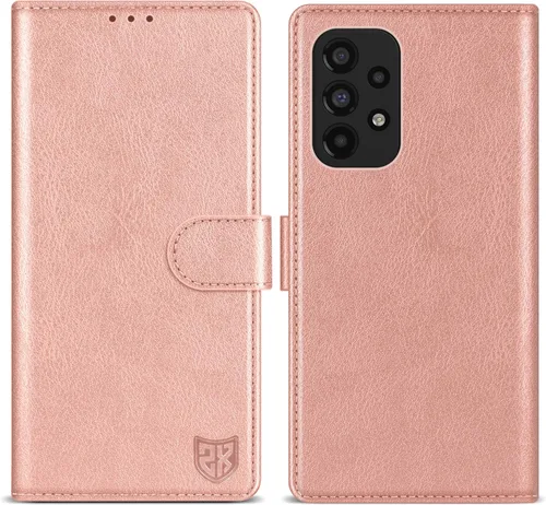 Vista 12 de ZZXX Funda tipo cartera para Samsung Galaxy A53 5G con bloqueo RFID, ranura para tarjetas, función atril, cierre magnético, funda protectora de Negro