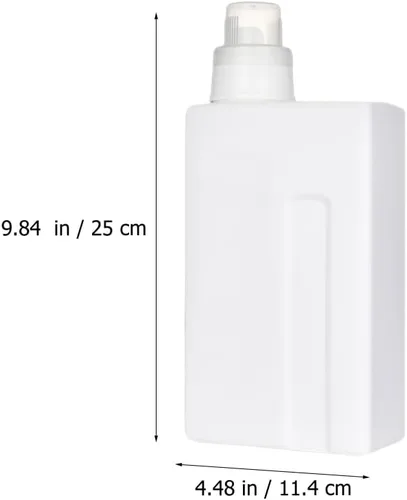 Vista 3 de Botella de lavandería 2 uds. Jabón de viaje, dispensador de jabón de plástico, contenedor de lavandería en polvo líquido, botella de lavandería