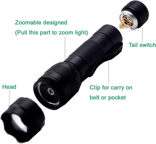 Vista 6 de 940nm IR linterna infrarroja iluminador linterna, 940nm IR iluminador linterna linterna visión nocturna, 940nm linterna infrarroja para caza, cámara