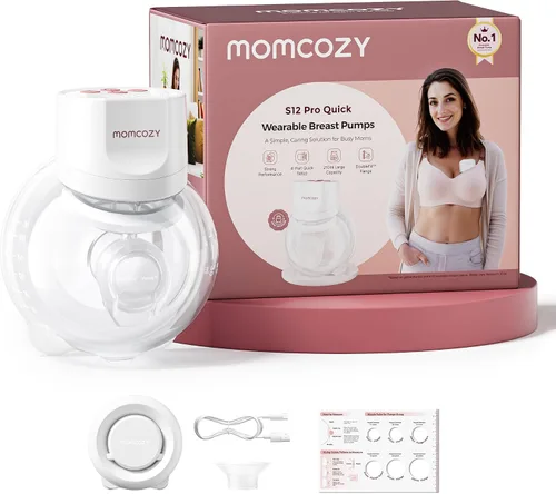 Vista 14 de Momcozy S12 Pro - Extractor de leche eléctrico portátil manos libres, 0.945