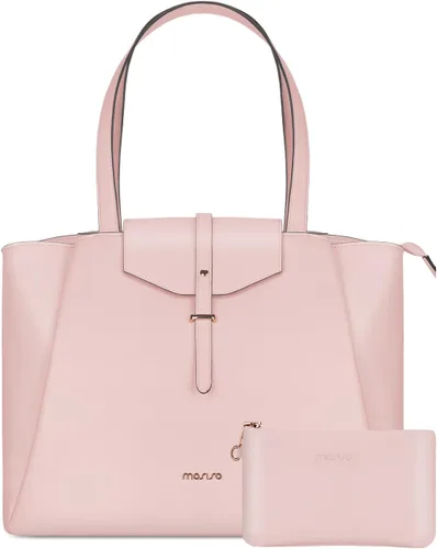 Vista 8 de MOSISO Bolsa de mano para laptop para mujer, 15.6 pulgadas, piel sintética, bolsa de trabajo para laptop con hebilla de solapa y bolso de mano, Negro