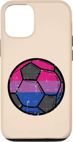 Vista 11 de iPhone 12 mini Bisexual Soccer Football Bi Pride Flag Lgbtq Men Boys Kids Case