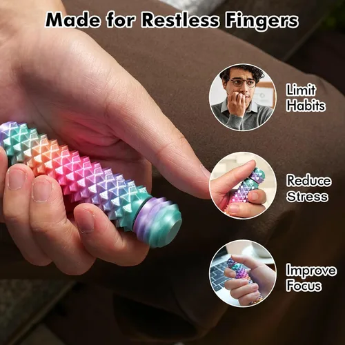 Vista 4 de Juguetes Fidget de Estimulación del Dolor para Adultos: Grippie con Pinchos Giratorios para Alivio de la Ansiedad - Juguetes Sensoriales