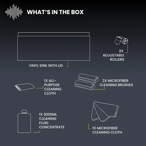 Vista 5 de Kit de Limpieza de Discos de Vinilo Big Fudge para Discos de Vinilo - Incluye Máquina de Limpieza y Solución de Cuidado de Limpieza de Discos