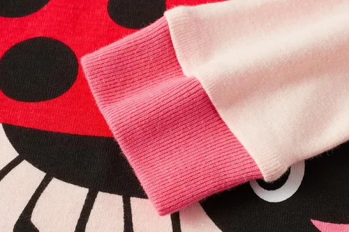 Vista 5 de Conjunto de pijama para niñas pequeñas, 2 piezas, 100% algodón, ropa de dormir de manga larga para niños