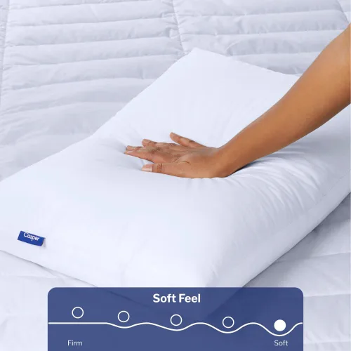 Vista 3 de Casper Almohada de dormir para dormir, estándar, color blanco