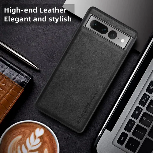 Vista 6 de X-level Funda para Google Pixel 7 Pro 5G, piel sintética de alta calidad, elegante, suave, TPU a prueba de golpes, funda protectora para Pixel 7 Pro