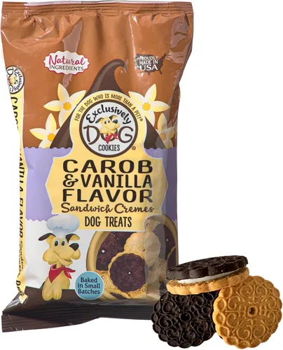 Vista 11 de Exclusively Dog Galletas Sandwich Cremes S'mores Flavor Dog Treats para perros medianos y grandes, naturales y fabricadas en los Estados Unidos, 8
