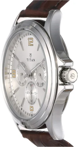 Vista 2 de Titan Workwear - Reloj cronógrafo para hombre, cuarzo, resistente al agua, correa de acero inoxidable