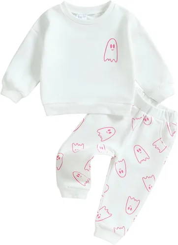 Vista 13 de Conjunto para Bebé Niña Niño del Día de San Patricio con Trébol, Sudadera de Manga Larga, Pantalones con Encanto, Conjunto Infantil Azul (Rabbit)