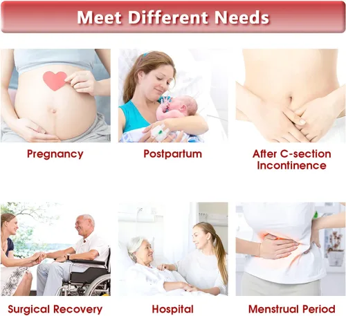Vista 6 de HANSILK Seamless Mesh Postpartum Underwear C-Section Delivery Post Surgical Recovery Disposable Washable Women's Panties