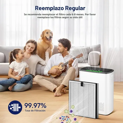 Vista 5 de Filtro de reemplazo APH3000 compatible con el purificador de aire KNKA APH3000, paquete de 2