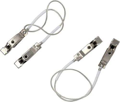 Vista 2 de Lámina de esgrima/cable de máscara de sable, serie Elite, clip de abrazadera de alambre de cabeza, alambre transparente, aprobado por competencia