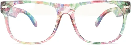 Vista 25 de OWL Gafas de luz azul para niños, anti rayos azules, lente transparente, para videojuegos, computadora, luz azul, para niños, sin receta y probador