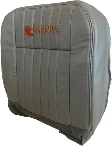 Vista 3 de Funda de asiento de vinilo perforada con parte inferior lateral de pasajero (compatible con Chevy Impala SS 1994-1996), color gris