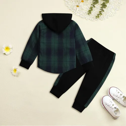 Vista 78 de Conjunto de ropa para bebés y niños pequeños, camisa con capucha y pantalones deportivos para otoño e invierno
