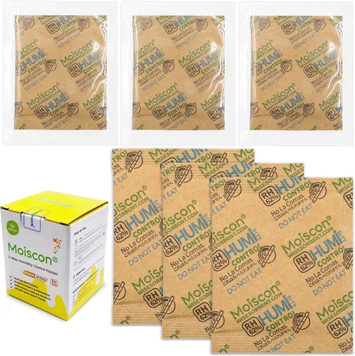 Vista 23 de Wisesorb Paquetes de control de humedad bidireccionales 49% para guitarras e instrumentos de madera - Absorbentes de humedad de 70g