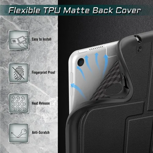 Vista 7 de Fintie Estuche con soporte magnético para iPad Air de 10.5" (3ª generación) 2019 / iPad Pro de 10.5" 2017, funda trasera de TPU suave y resistente