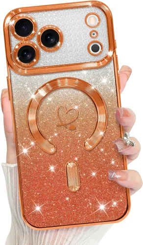 Vista 9 de Bonoma Compatible with iPhone 17 Pro Max Case 2025 Heart Checkered -Gold A cuadros-oro