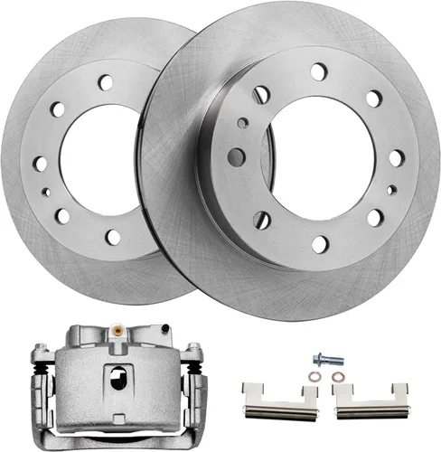 Vista 23 de Detroit Axle - Kit de freno delantero para Toyota RAV4 Prius V Lexus HS250h Scion xB Rotores de disco de 10.83 pulgadas Reemplazo de la pinza