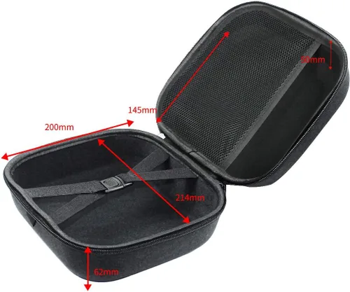 Vista 4 de Funda de transporte para control remoto EVA impermeable, universal, compatible con RadioLink/Skyzone/Flysky/Frsky Transmitter TX RC Drone Part